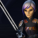 Sabine Wren and the Darksaber.